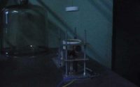 Radial permanent magnet installed near rotating HTSC disk